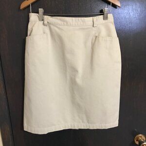 Haggar Ladies Cream Colored Skirt Size 12 NEW WITHOUT TAGS